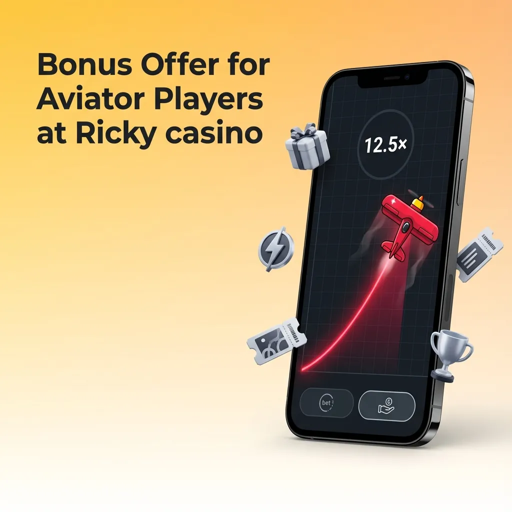 Ricky Casino promo banner: up to AU$7,500/2,400 USDT + 550 spins to boost Aviator game bankroll