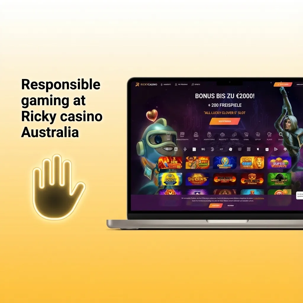 Ricky Casino Australia webpage showing responsible gaming tools, limits, time-outs, and support links for safer betting