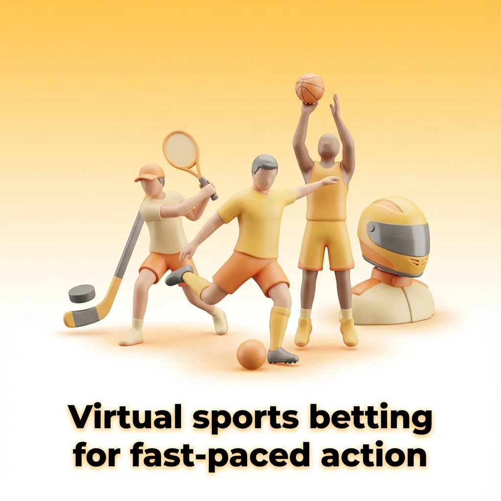 Virtual sports betting graphic showing digital horse racing and football with fast-paced, RNG-powered events at Ricky Casino Australia